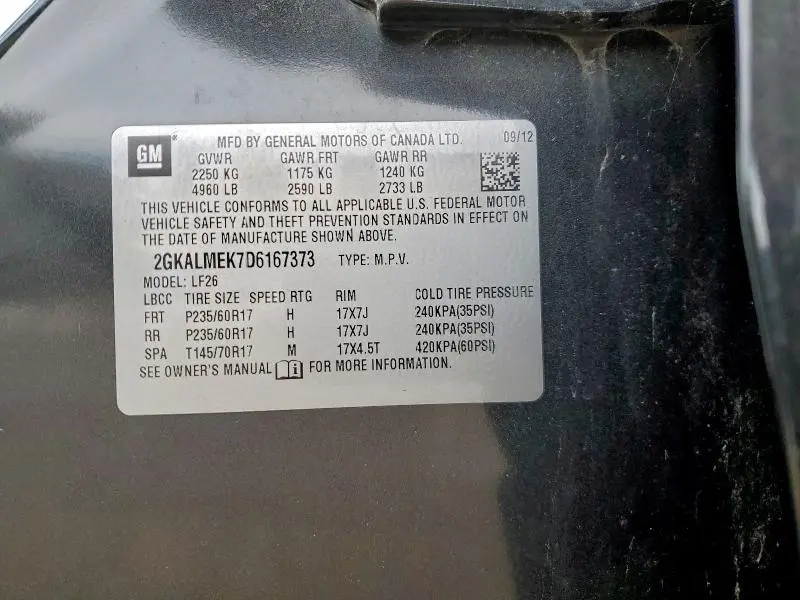 2013 GMC TERRAIN SLE  