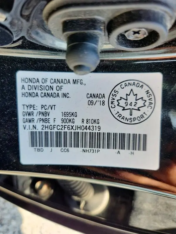 2018 HONDA CIVIC LX  