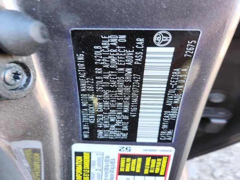 2023 TOYOTA CAMRY SE  