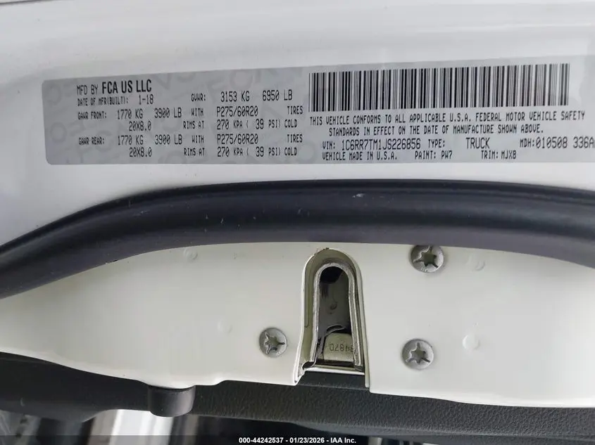 2018 RAM 1500 BIG HORN  4X4 6'4 BOX