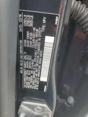 2016 VOLVO XC60 T6 PREMIER  