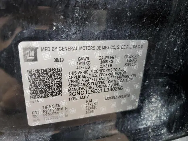 2020 CHEVROLET TRAX 1LT  