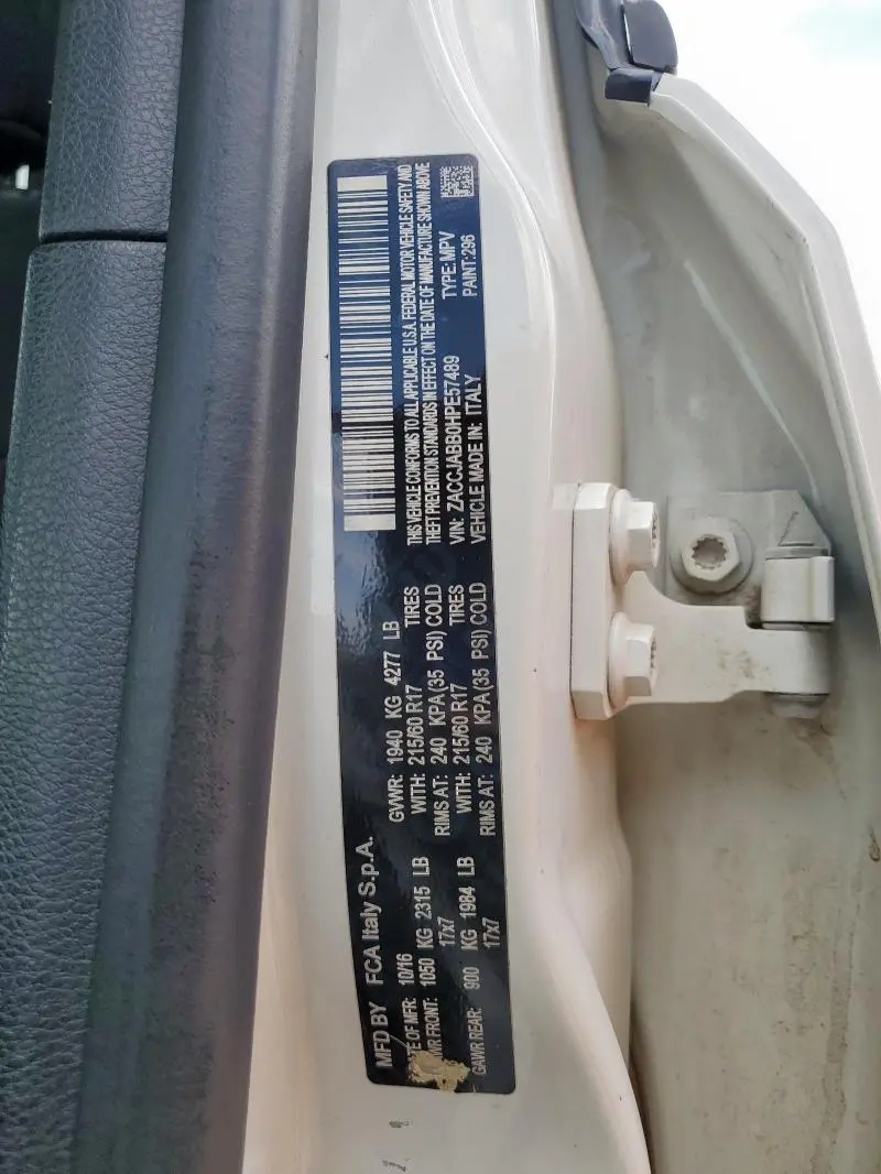 2017 JEEP RENEGADE LATITUDE  