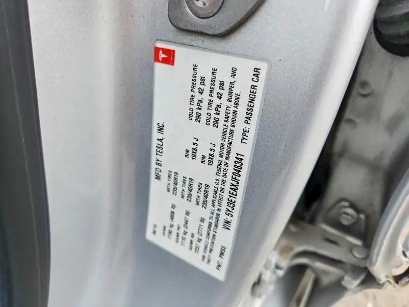 2018 TESLA MODEL 3   