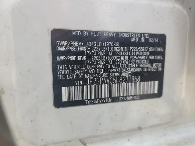 2014 SUBARU XV CROSSTREK 2.0 PREMIUM