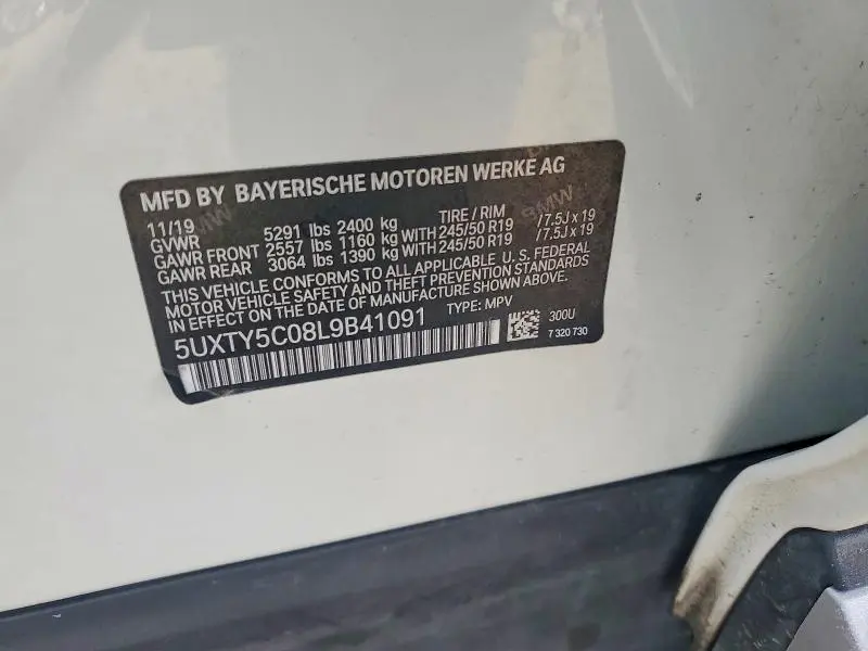 2020 BMW X3 XDRIVE30I  