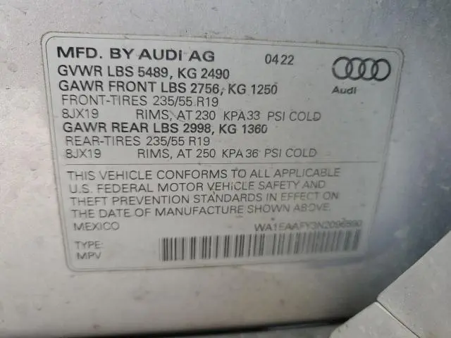 2022 AUDI Q5 PREMIUM PLUS 45  