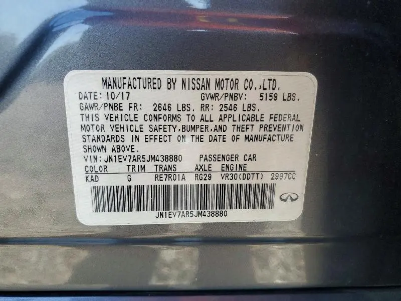 2018 INFINITI Q50 3.0T SPORT  