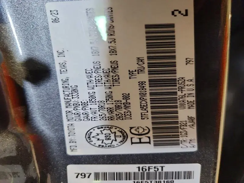 2023 TOYOTA TUNDRA   