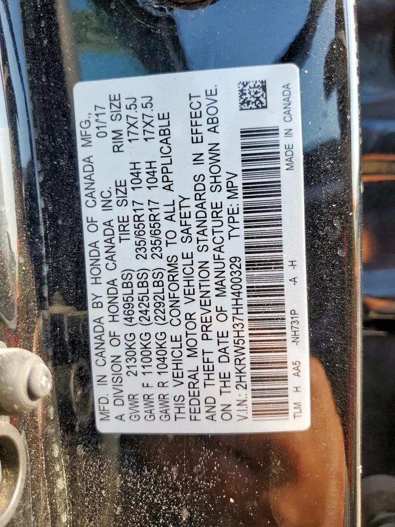 2017 HONDA CR-V LX  