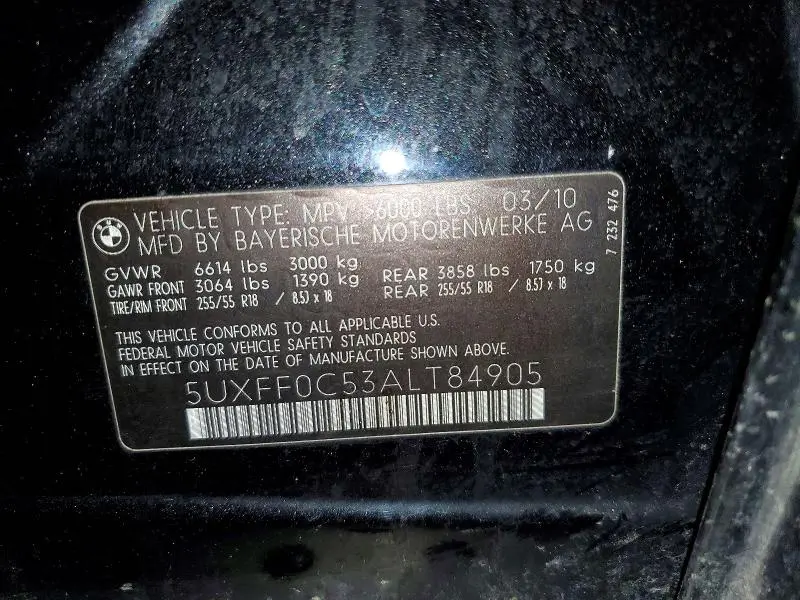 2010 BMW X5 XDRIVE35D  