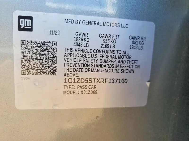 2024 CHEVROLET MALIBU LT  