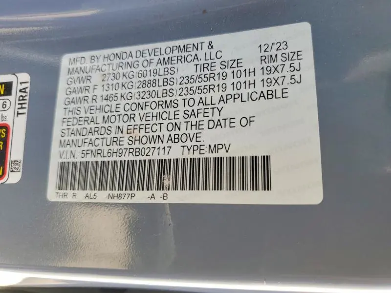 2024 HONDA ODYSSEY ELITE  