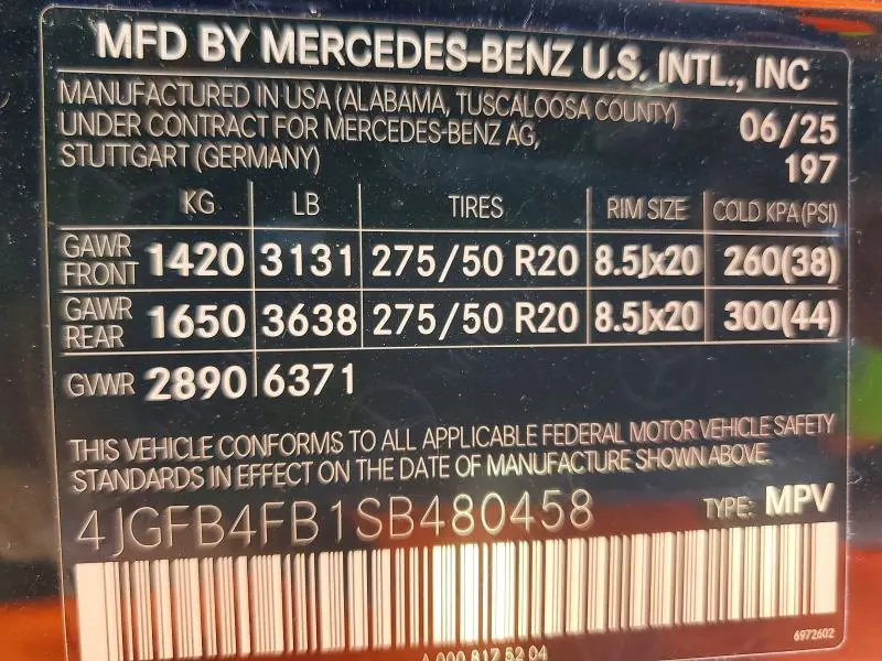2025 MERCEDES-BENZ GLE 350 4MATIC  