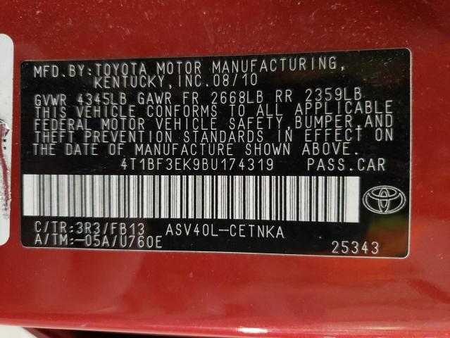 2011 TOYOTA CAMRY BASE