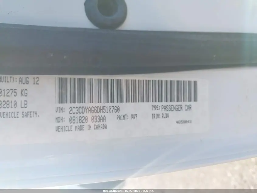 2013 DODGE CHALLENGER SXT PLUS