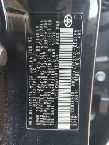 2021 TOYOTA COROLLA LE  