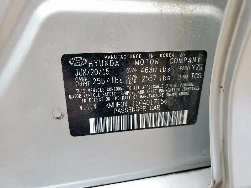 2016 HYUNDAI SONATA HYBRID  