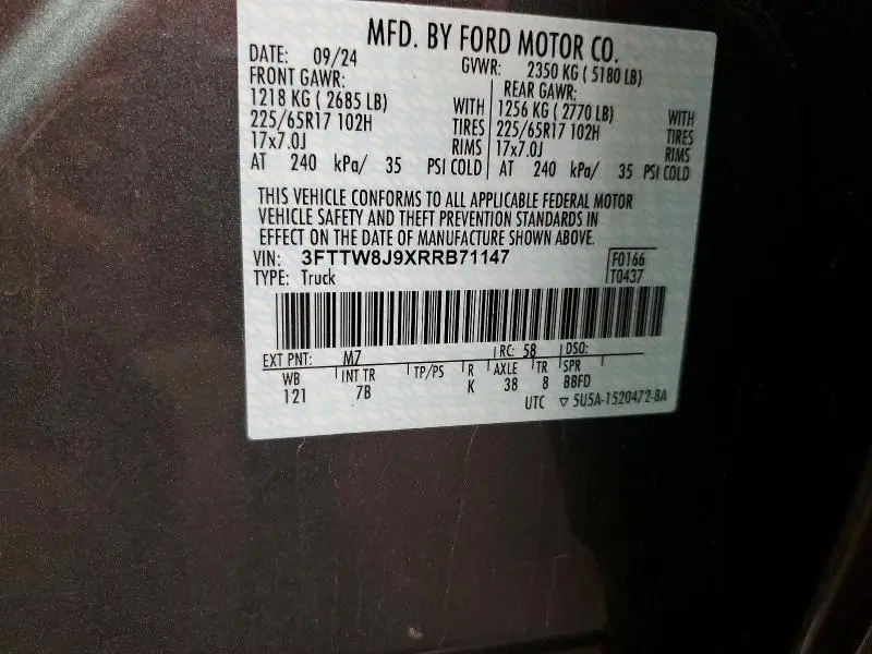 2024 FORD MAVERICK XLT  