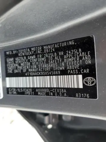 2025 TOYOTA CAMRY XSE  