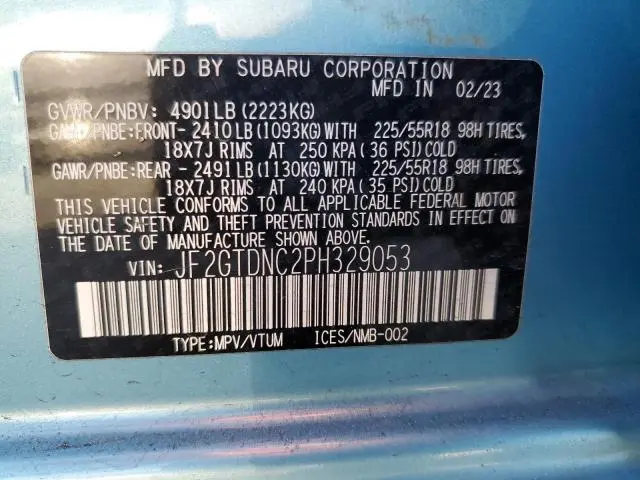 2023 SUBARU CROSSTREK LIMITED  