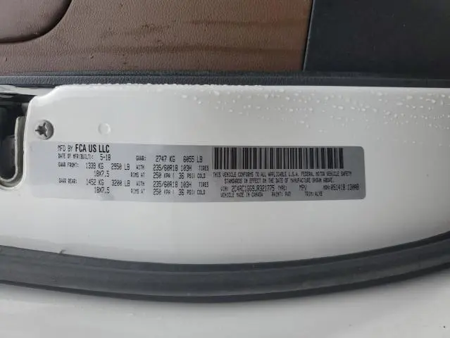 2018 CHRYSLER PACIFICA LIMITED  