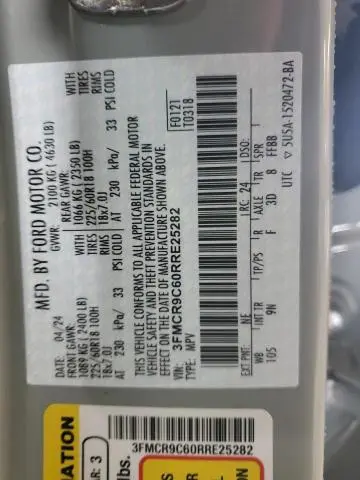 2024 FORD BRONCO SPORT OUTER BANKS  