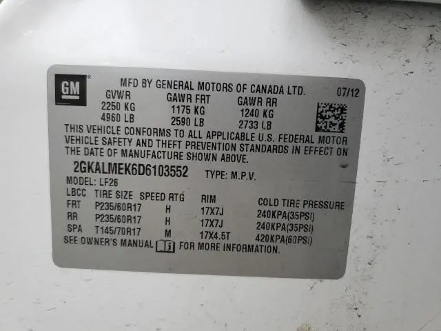 2013 GMC TERRAIN SLE  