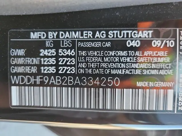 2011 MERCEDES-BENZ E 550 4MATIC  