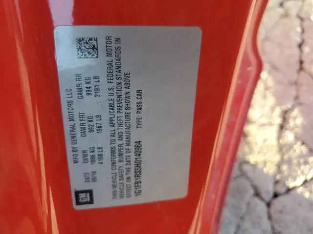 2017 CHEVROLET CAMARO LT