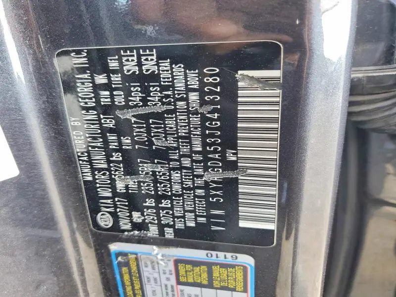 2018 KIA SORENTO LX V6  