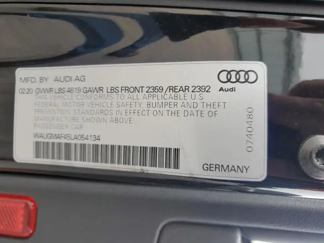 2020 AUDI A4 PREMIUM  