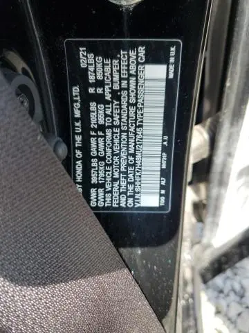 2021 HONDA CIVIC SPORT  