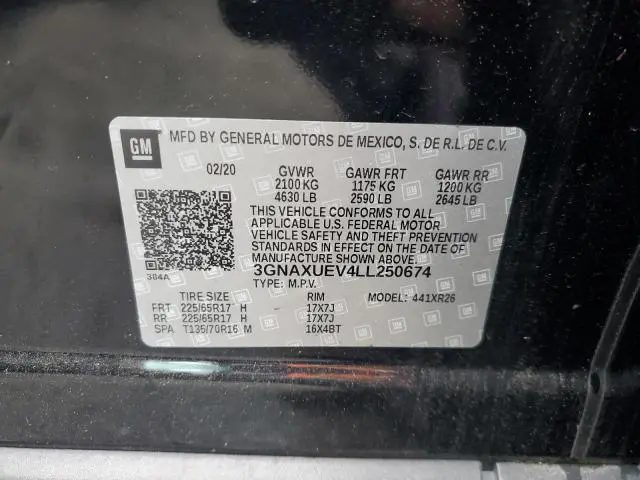 2020 CHEVROLET EQUINOX LT  