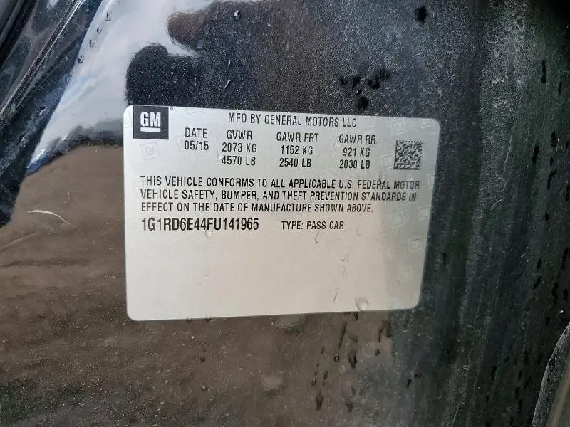 2015 CHEVROLET VOLT   