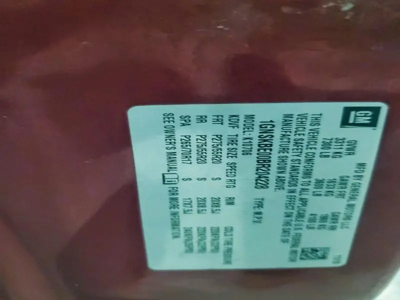 2011 CHEVROLET TAHOE K1500 LT  