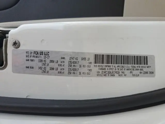 2018 CHRYSLER PACIFICA TOURING L  