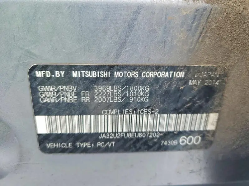 2014 MITSUBISHI LANCER ES/ES SPORT  