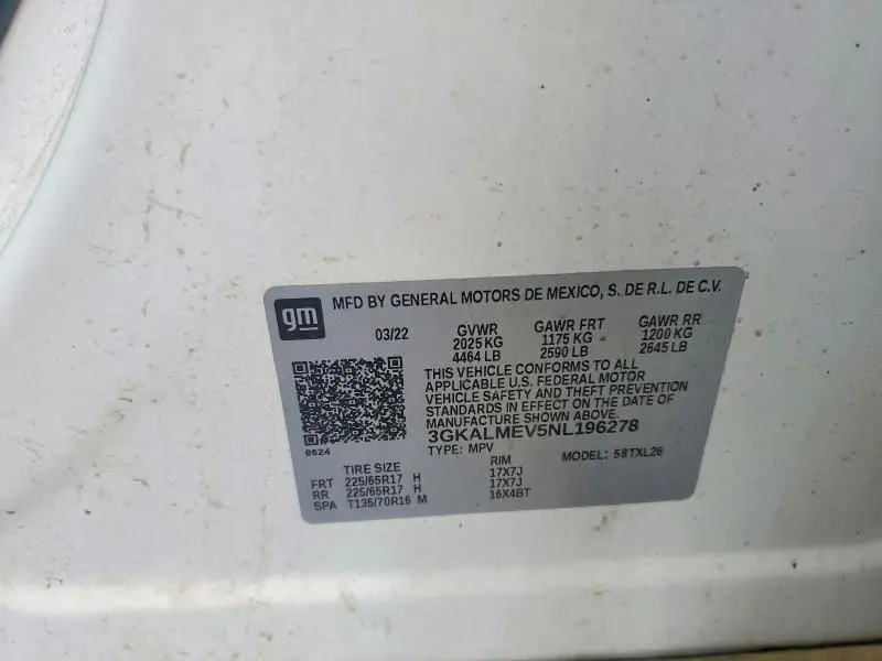 2022 GMC TERRAIN SLE  