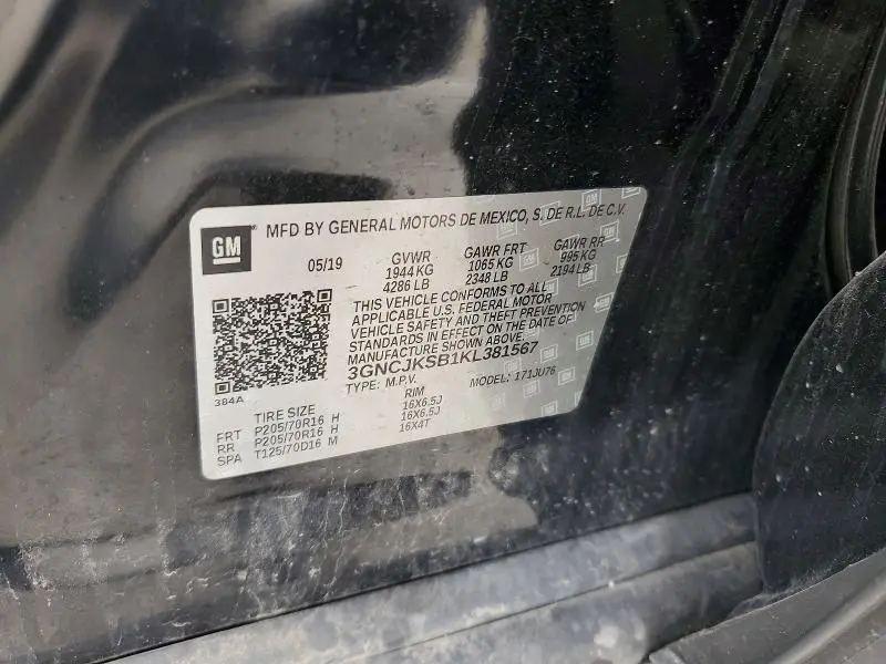 2019 CHEVROLET TRAX LS  