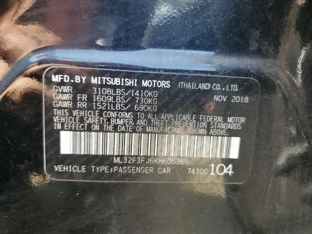 2019 MITSUBISHI MIRAGE G4 ES  