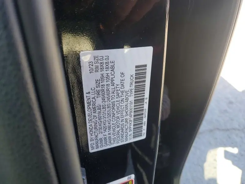 2023 HONDA RIDGELINE SPORT  