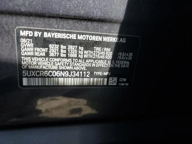 2022 BMW X5 XDRIVE40I  