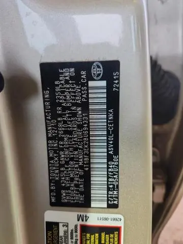 2011 TOYOTA CAMRY BASE  