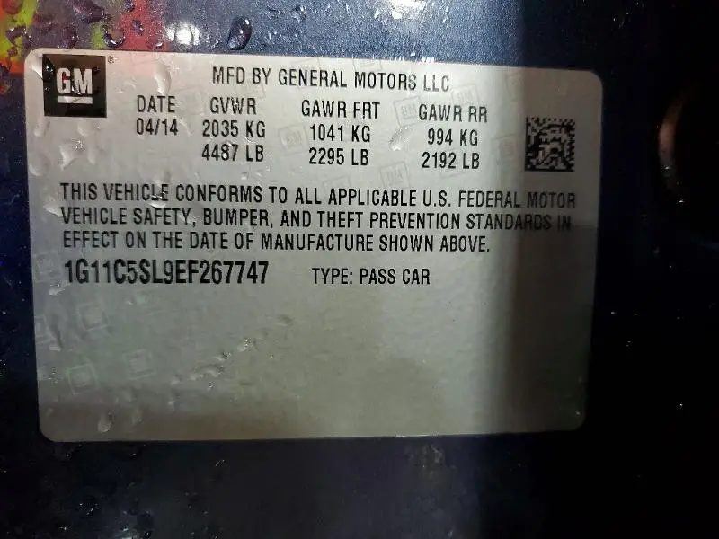 2014 CHEVROLET MALIBU 1LT  