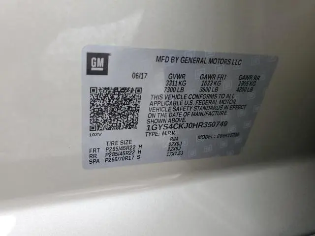 2017 CADILLAC ESCALADE PREMIUM LUXURY  