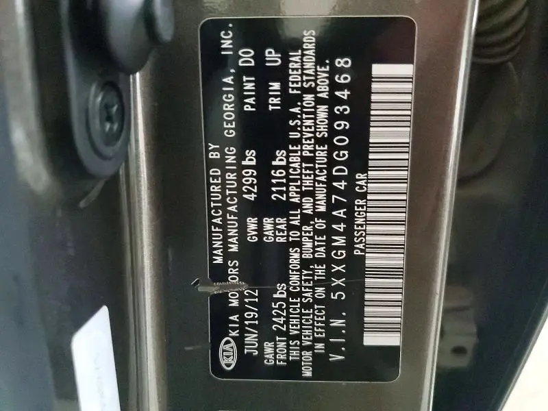 2013 KIA OPTIMA LX  