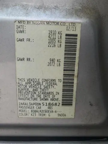 2013 NISSAN ALTIMA 2.5  