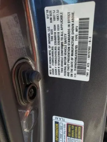 2018 HONDA CR-V TOURING  