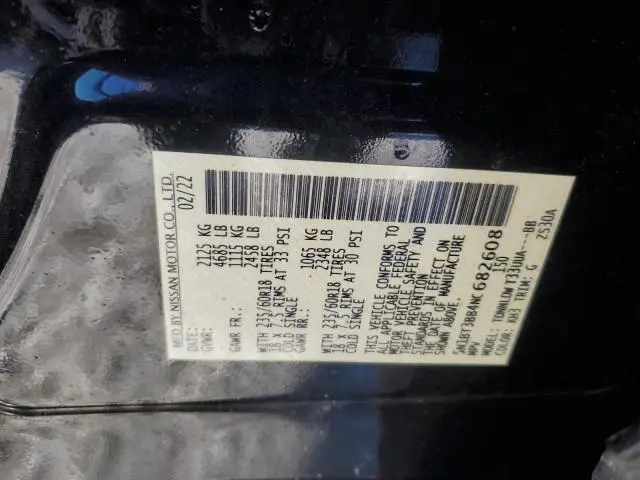 2022 NISSAN ROGUE SV  